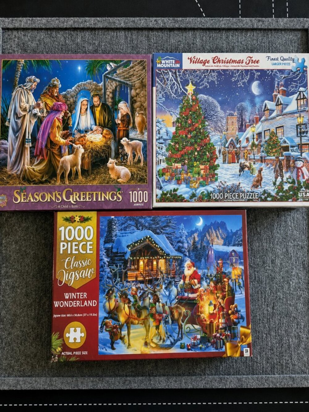 Christmas Puzzle Bundle – 3 x 1000 Piece Jigsaw Puzzles